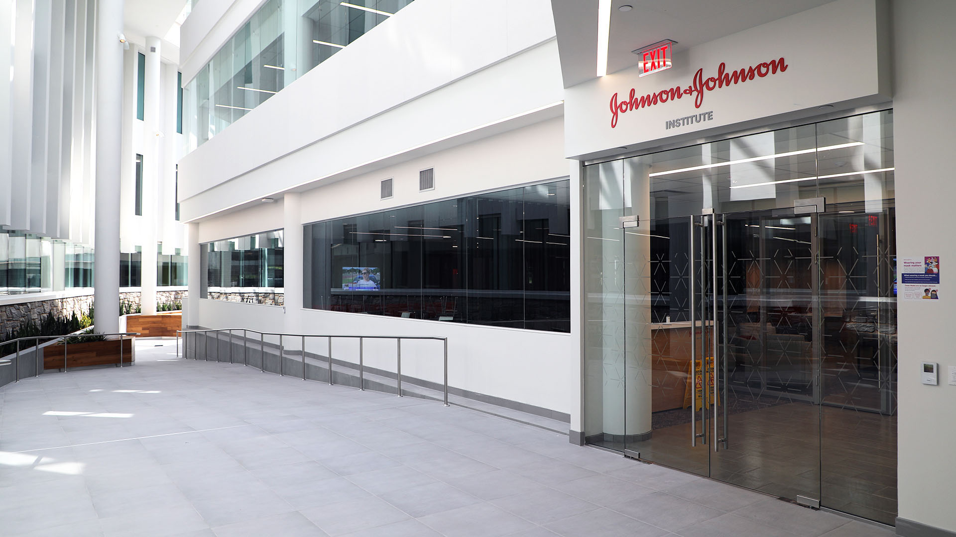 Front of the Johnson & Johnson Institute facility located inside Raritan, New Jersey campus. 