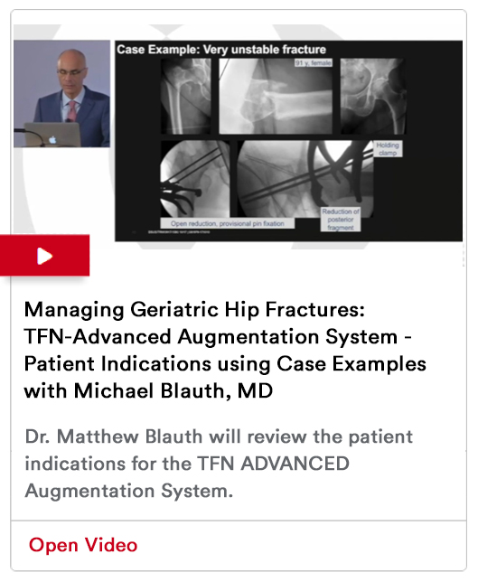 Managing Geriatric Hip Fractures Image ​