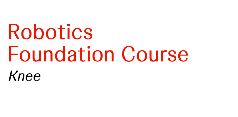 Robotics Foundation Course