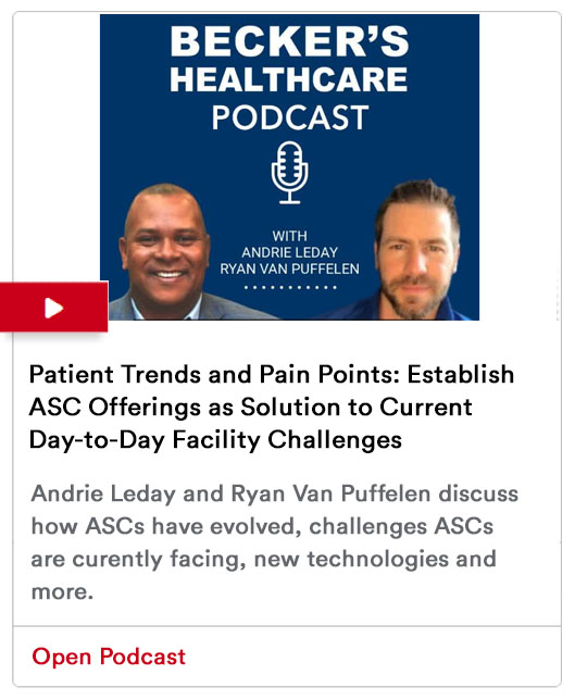 Patient Trends and Pain Points: Establish ASC Offerings as Solution to Current Day-to-Day Facility Challenges Podcast Image