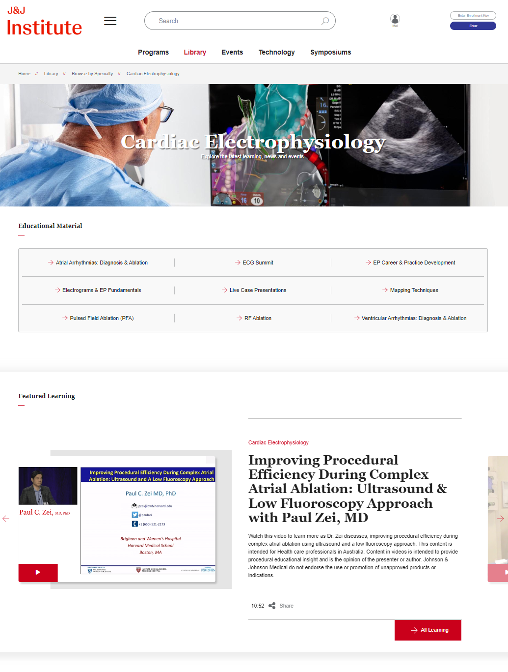 Cardiac Electrophysiology On-Demand Library
