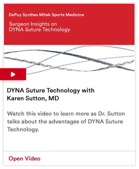 DYNA Suture Technology with Karen Sutton, MD Video Image