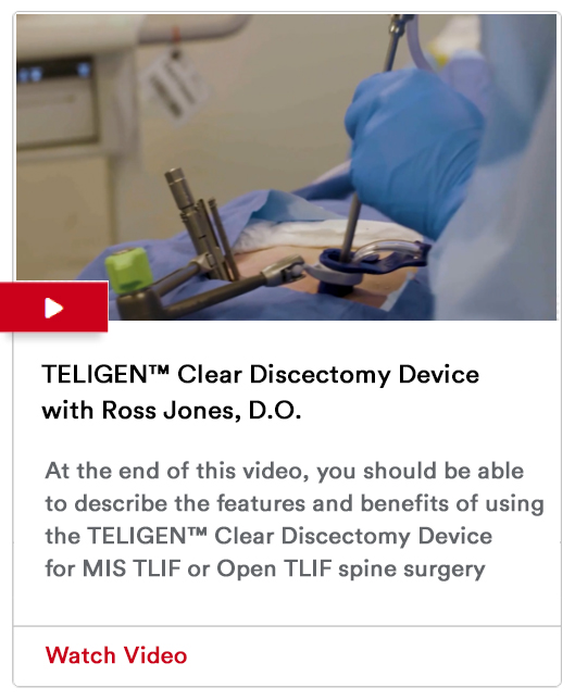 TELIGEN Clear Discectomy Device Image