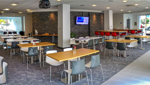 Dining bistro located in the Johnson & Johnson Institute facility in Raynham, MA.