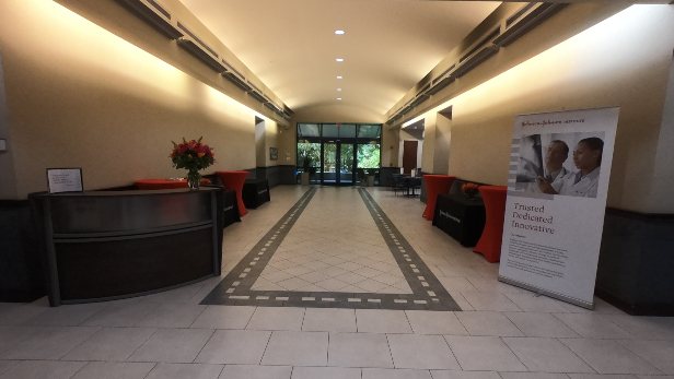 Front lobby of the Johnson & Johnson Institute facility location in Palm Beach Gardens, FL.