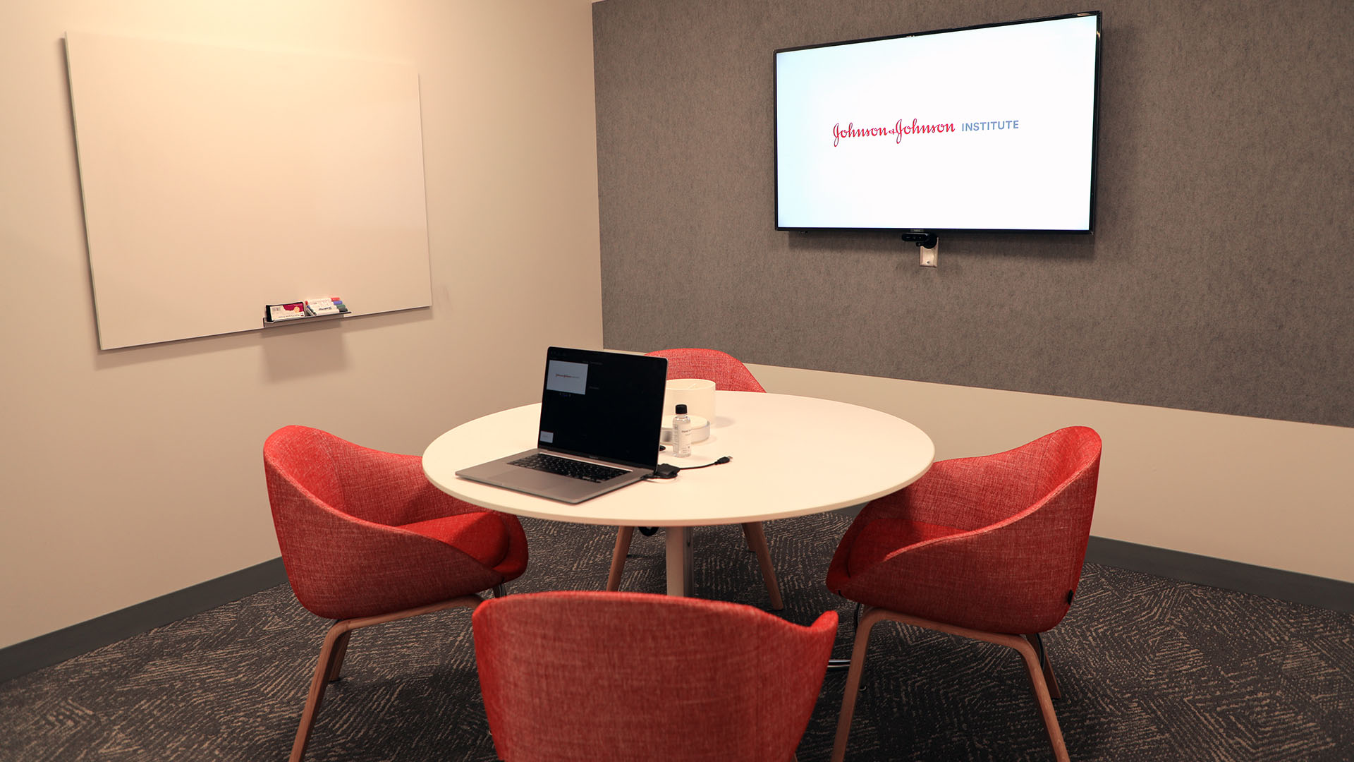 Harmony conference room located in the Johnson & Johnson Institute facility in Raritan, New Jersey. 