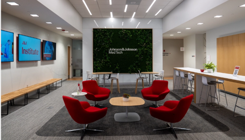 Grand Hall in the Johnson & Johnson Institute facility location in Palm Beach Gardens, FL