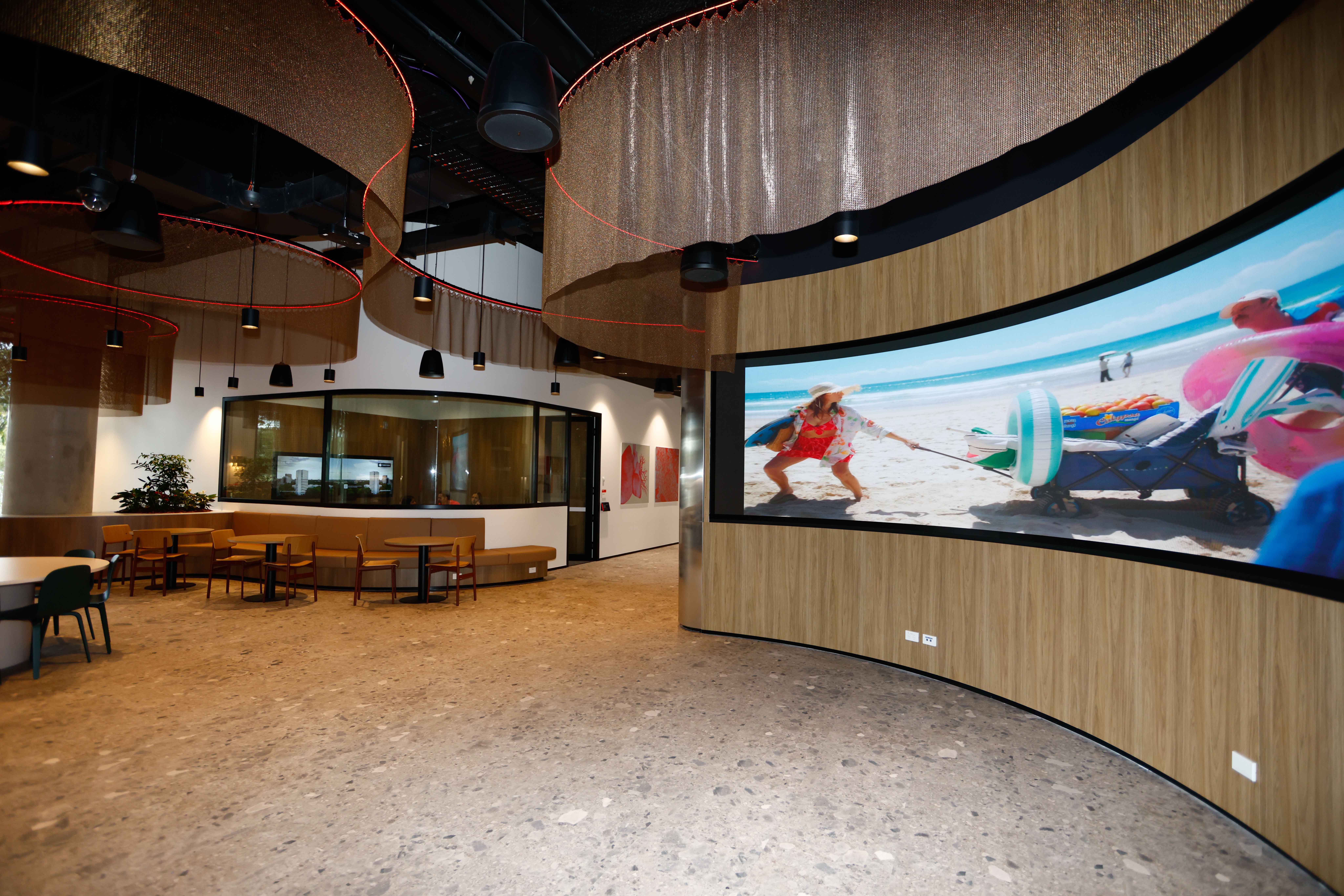 Dining room at the Johnson & Johnson Institute facility location in Sydney.