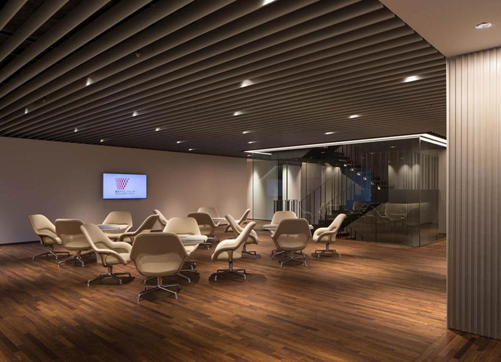 Lounge at the Johnson & Johnson Institute facility location in Tokyo.