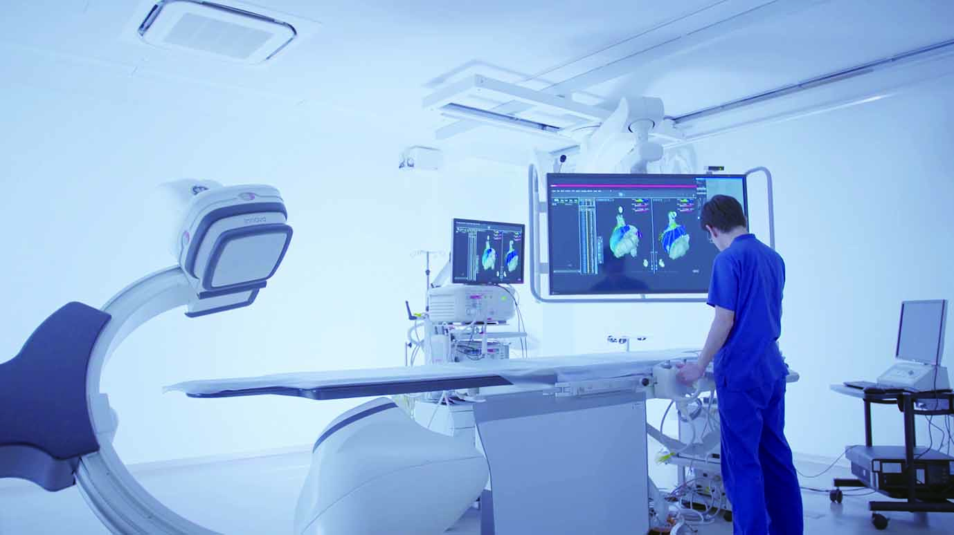 Catheter room at the Johnson & Johnson Institute facility location in Tokyo.