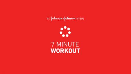 A graphic of the JnJ 7-minute work-out app.