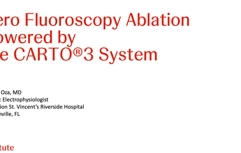 An Image From "Zero Fluoroscopy Ablation Powered by the CARTO®3 System"
