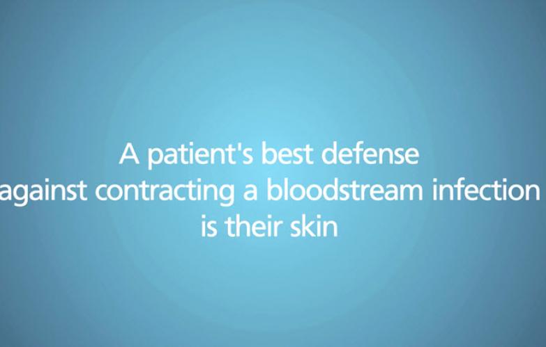 An image from the "BIOPATCH Blood Stream Infection Awareness Video" video on the JnJInstitute.com website.
