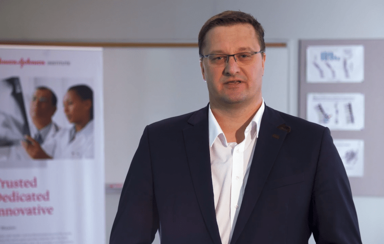 An image from the "New Technologies for Addressing Unmet Needs in Posterior Cervical Fusion and Cervical Deformity" video on the JnJInstitute.com website.