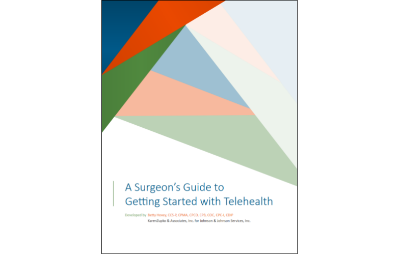 An image from the "A Surgeon's Guide to Getting Started with Telehealth" document on the JnJInstitute.com website.