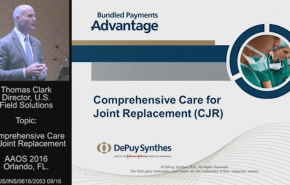 An image from the "Comprehensive Care for Joint Replacement (CJR)" video on the JnJInstitue.com website.