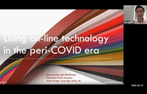 An image from the "Using On-line Technology in the Peri-COVID Era" video on the JnJInstitute.com website.