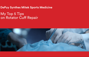 An image from the "My Top 5 Tips on Rotator Cuff Repair with Karen Sutton, MD" video on the JnJInstitute.com website.