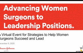 An image from the "Advancing Women Surgeons to Leadership Positions" video on the JnJInstitute.com website.