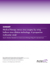 An image from the "Medical Therapy vs. Sinus Surgery by Using Balloon Sinus Dilation Technology: A Prospective Multicenter Study" pdf on the JnJInstitute.com website.