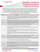 Standards, Guidelines & Recommendations in BSI Risk Reduction