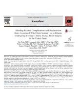 An image of the "Bleeding-Related Complications & Readmission Rates Associated with Fibrin Sealant" document on the JnJInstitute.com website.