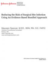 An image of the "Reducing the Risk of Surgical Site Infection Using An Evidence Based Bundled Approach" document.