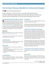 An image of the "An Incision Closure Bundle for Colorectal Surgery" video.