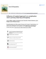 An image of the 'Influence of Surgical Approach on Complication Risk in Primary Total Hip Arthroplasty" asset on the JnJInstitute.com website.