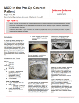 An image from the "Case Study: MGD in the Preoperative Cataract Patient with Dr. Marjan Farid" PDF of the JnJInstitute.com website.