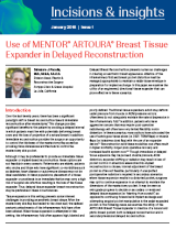 An image of the "Technical Strategies for Improving Outcomes with MENTOR® ARTOURA™ Breast Tissue Expanders in Immediate Breast Reconstruction by Salvatore Pacella, MD" document on the JnJInstitute.com website.