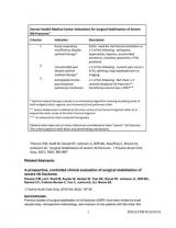 An image of the "Denver Health Medical Center Indications for Severe Rib Fracture Surgical Stabilization" document on the JnJInstitute.com website.