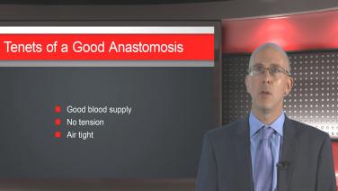 An image displaying "Tenets of a Good Anastomosis".
