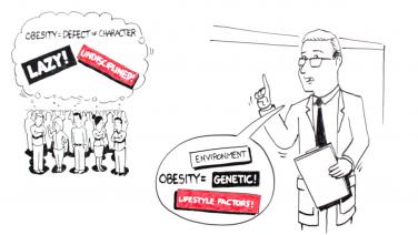 An image of the "Who is the Typical Bariatric Surgery Patient?" video on the JnJInstitute.com website.