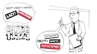 An image of the "Who is the Typical Bariatric Surgery Patient?" video on the JnJInstitute.com website.