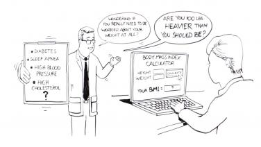 An image on the "Obesity - Your Health and Your Options" video.