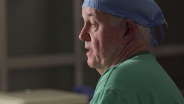 An image of the "Total Abdominal Hysterectomy Procedure with DERMABOND PRINEO 42cm - Thad Denehy, MD (Wound Closure)" video.