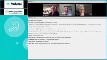An image from the "Maximizing Post-Traumatic Deformity Planning Surgeon Panel Discussion" video on the JnJInstitute.com website.