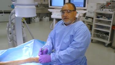 An image from the "Navigating the Hallux Valgus Deformity Surgical Technique with Brian G. Loder, DPM" video on the JnJInstitute.com website.