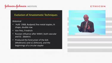 An image of the "Evolution of Anastomotic Techniques" video.