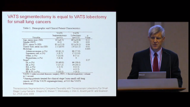 An image of the "VATS Segmentectomy with Scott Swanson, MD" video on the JnJInstitute.com website.