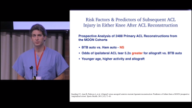 An image of the "Case Based Learning: 19-Year-Old Female Basketball Player with Acute ACL & MMT by Amon Ferry, MD" video on JnJInstitute.com website.