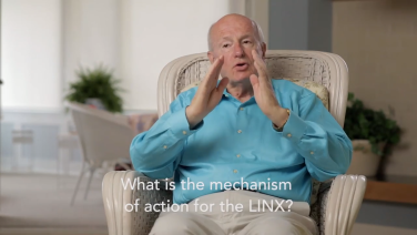An image of the "What is the Mechanism of Action for the LINX® with Tom DeMeester, MD" video.