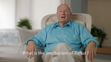 An image of the "What is the Mechanism of Reflux with Tom DeMeester, MD" video.