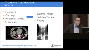 Metastatic Compression in Spine Tumors: NOMS to SINS with Mark Bilsky, MD