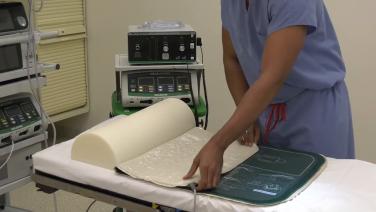 An image from the "Surgical Prep Made Easy with MEGADYNE MEGA SOFT" video on the JnJInstitute.com website.