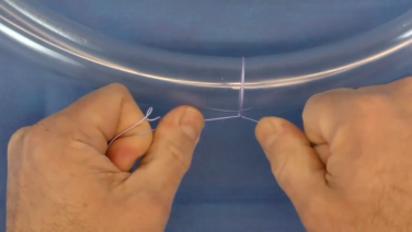 An image from the "Rogozinski Knot Demo with Benjamin J. Widmer, MD" video on the JnJInstitute.com webiste.