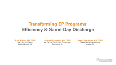 An image from the "Transforming EP: Efficiency & Same Day Discharge" video on the JnJInstitute.com website.