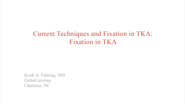 an image of "Current Techniques & Fixation in Total Knee Arthroplasty: Evolution of Bone Cementing Techniques" video on jnjinstitute.com
