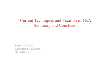 an image of "Current Techniques & Fixation in Total Knee Arthroplasty: Key Principles for Cementing" video on jnjinstitute.com